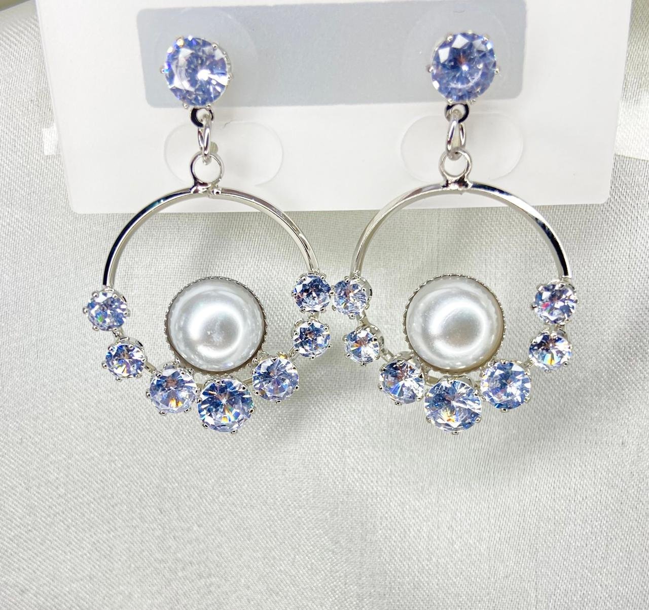 Blue topaz earing